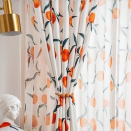 Curtain Made to Measure Curtain Nordic Style Fruit Printed