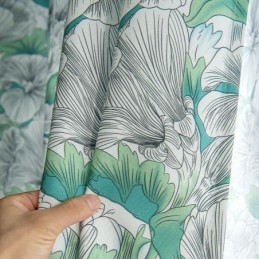 Semi Blackout Curtain Made to Measure Curtain American Style Plant Printed