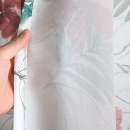 Curtains American Style Plant Printed