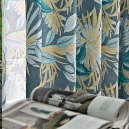 American Style Curtain Made to Measure Curtain Plant Printed