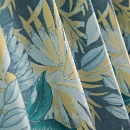 American Style Curtain Made to Measure Curtain Plant Printed