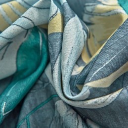 American Style Curtain Made to Measure Curtain Plant Printed