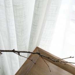 White Sheer Curtain Made to Measure Curtain Solid Color All match Voile Living Room Bedroom