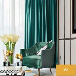 Semi Blackout Dutch Velvet Custom Curtains Japanese Style