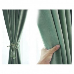 Semi Blackout Dutch Velvet Custom Curtains Japanese Style