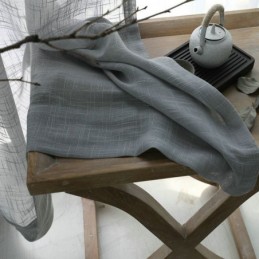Grey Sheer Curtain Made to Measure Curtain Breathable Solid Color Voile Living Room Bedroom