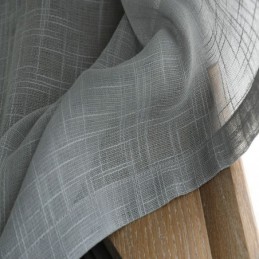 Grey Sheer Curtain Made to Measure Curtain Breathable Solid Color Voile Living Room Bedroom