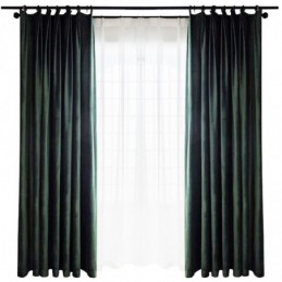 Max Blackout Curtain Made to Measure Curtain Velvet Imitation Dark Solid Color Bedroom