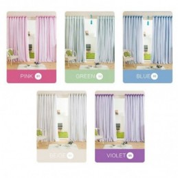 Countryside Double Layer Curtains Blackout Ready Made Advanced Customization