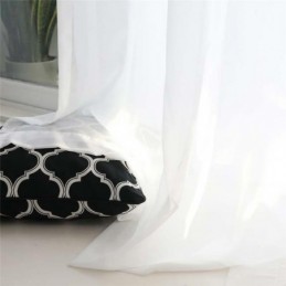 Solid White Sheer Curtain Made to Measure Curtain Modern Simple Living Room Bedroom Study Fabric