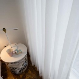 White Breathable Sheer Curtain Made to Measure Curtain Modern Simple Living Room Bedroom Study Fabric