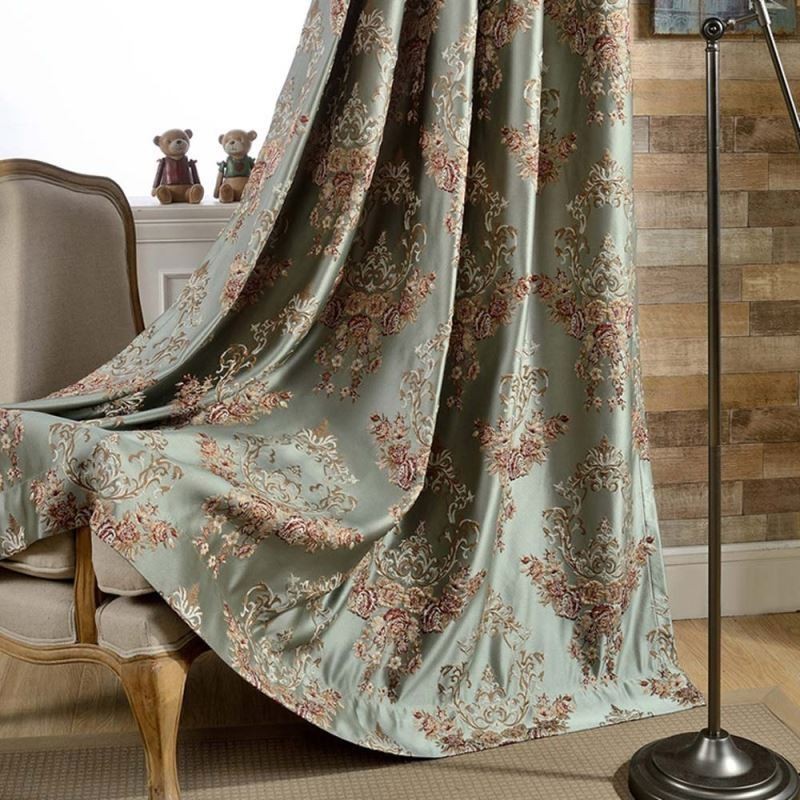 Classical Max Blackout Curtain Made to Measure Curtain Emboss Simulation Jacquard Bedroom