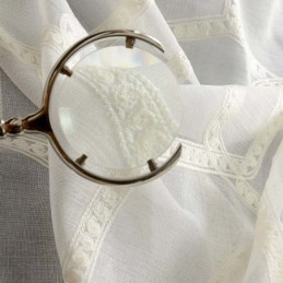 Honeycomb Embroidery Sheer Curtain Made to Measure Curtain American Abstract Living Room Bedroom Fabric