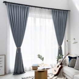 Elegant Blackout Curtain Made to Measure Curtain Solid Color Bedroom Office