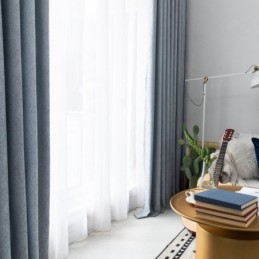 Elegant Blackout Curtain Made to Measure Curtain Solid Color Bedroom Office