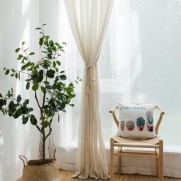 Japanese Classical Sheer Curtain Made to Measure Curtain Solid Engineering