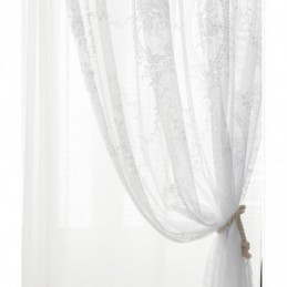 European Style Sheer Curtain Made to Measure Curtain Panel Lace Rose & Mirror Voile Balcony Bay Window One