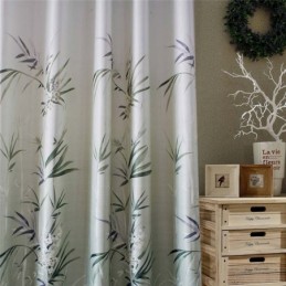 Green Bamboo Curtain Made to Measure Curtain Modern Printing Semi Blackout Living Room Bedroom Kid's