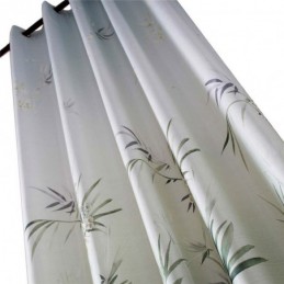 Green Bamboo Curtain Made to Measure Curtain Modern Printing Semi Blackout Living Room Bedroom Kid's