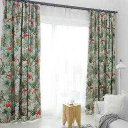 Flamingo Blackout Made to Measure Curtain Made to Measure Curtain Animal Jungle Theme