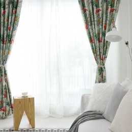 Flamingo Blackout Made to Measure Curtain Made to Measure Curtain Animal Jungle Theme