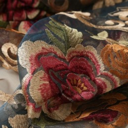 Nordic Sheer Curtain Made to Measure Curtain Luxury Breathable Embroidery Living Room