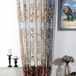 Nordic Sheer Curtain Made to Measure Curtain Luxury Breathable Embroidery Living Room