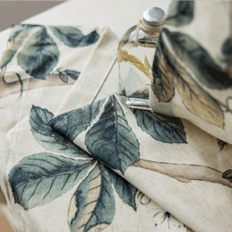 American Style Curtains Plant Printed