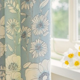 American Style Curtains Floral Print