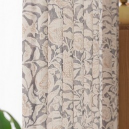 American Printed Curtain Made to Measure Curtain Pomegranate Flower Polyester