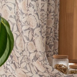 American Printed Curtain Made to Measure Curtain Pomegranate Flower Polyester