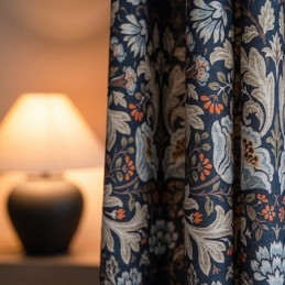 American Cotton And Linen Curtains Floral Print