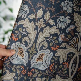 American Cotton And Linen Curtains Floral Print