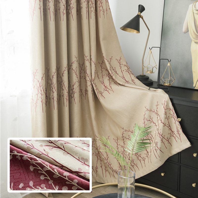Curtain Made to Measure Curtain American Plant Jacquard