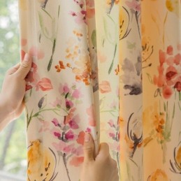Blackout Curtains American Floral Print