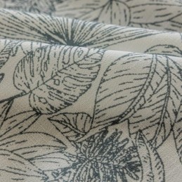 Cotton and Linen Curtains American Plant Printed
