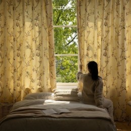 Curtains American Floral Print Blackout