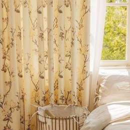 Curtains American Floral Print Blackout