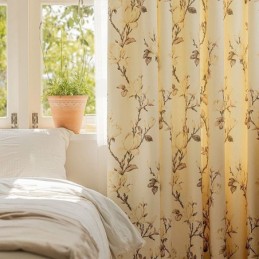 Curtains American Floral Print Blackout
