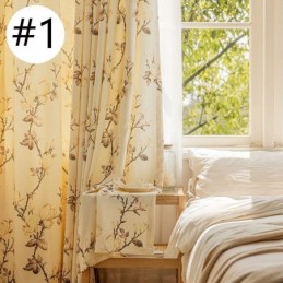 Curtains American Floral Print Blackout