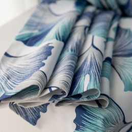 Curtain Made to Measure Curtain Nordic Style Leaf Printed