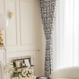 Blackout Curtains Geometric Printed Nordic Snow Neil