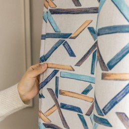 Blackout Curtains Geometric Printed Nordic Snow Neil