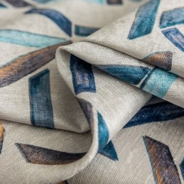 Blackout Curtains Geometric Printed Nordic Snow Neil