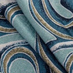 Chenille Printed Curtains Scandinavian Blackout