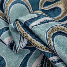 Chenille Printed Curtains Scandinavian Blackout