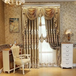 Chenille Embroidery Curtain...