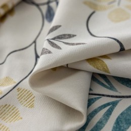 Cotton Curtain Made to Measure Curtain Nordic Style Leaf Printed
