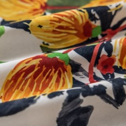 Cotton Curtain Made to Measure Curtain Plant Printed Nordic Style