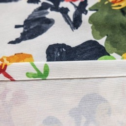 Cotton Curtain Made to Measure Curtain Plant Printed Nordic Style